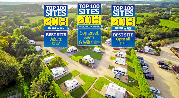 Practical Caravan Somerset Regional Winner, Best Adult Only, Best Open All Year Park 2018!