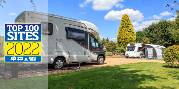 UK's TOP100 caravan sites award 2022