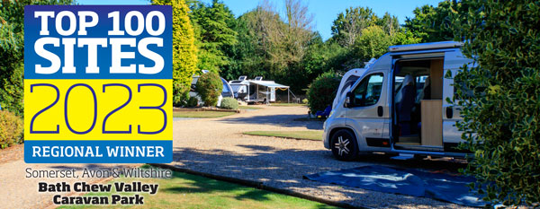 UK's TOP100 caravan sites award 2023