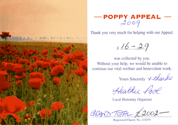 Poppy Appeal 2009